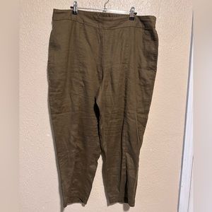 Eileen Fisher Pants Organic Linen Size Large‎